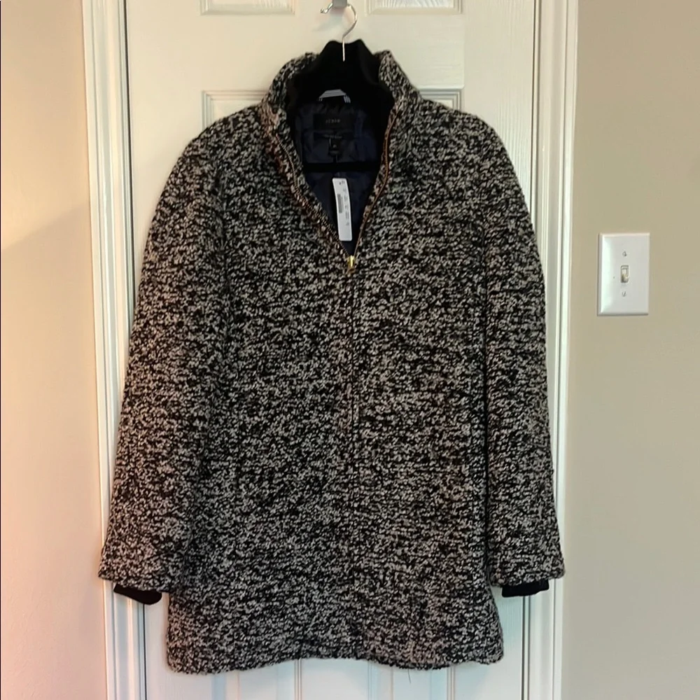 NWT J. Crew Italian Wool Lodge Coat - Picture 4 of 14